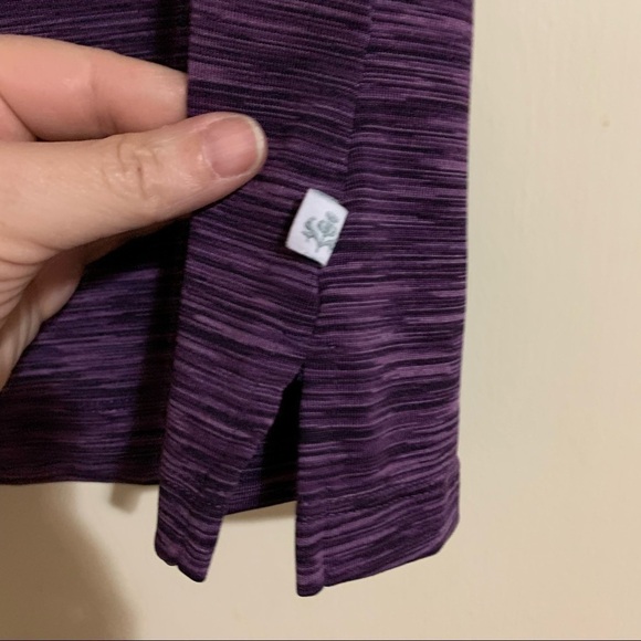 Lady Hagan Essentials Athletic Sleeveless Collar V-Neck Purple Size XS. - Picture 3 of 9